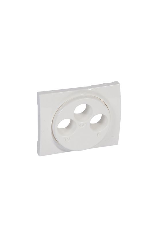 Galea fedlap TV-RD-SAT koax-antennadugaljhoz műanyag fehér címketartó nélkül LEGRAND - 771073