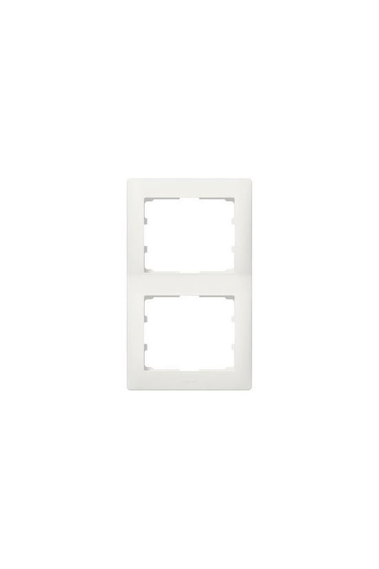 Galea keret 2-es gyöngyház függőleges műanyag LEGRAND - 771506