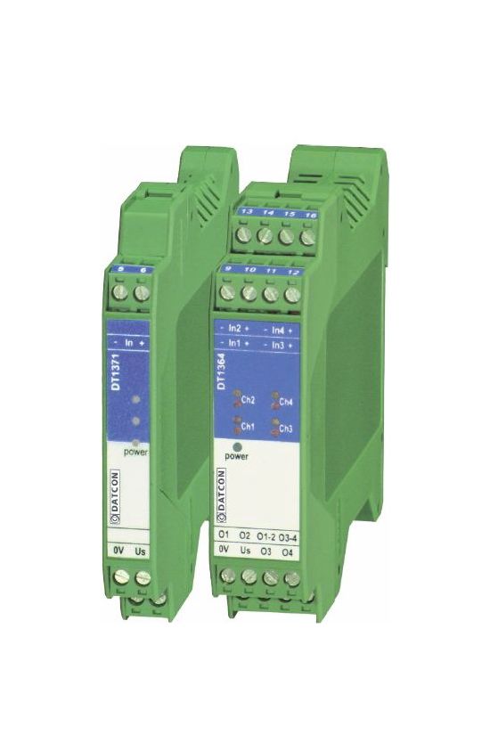 Galvanikus kontaktusleválasztó 4csatorna 2x2z-ki 24VDC gyujtószikramentes  II(1)G[Ex ia]IIC/IIB D - DT1364