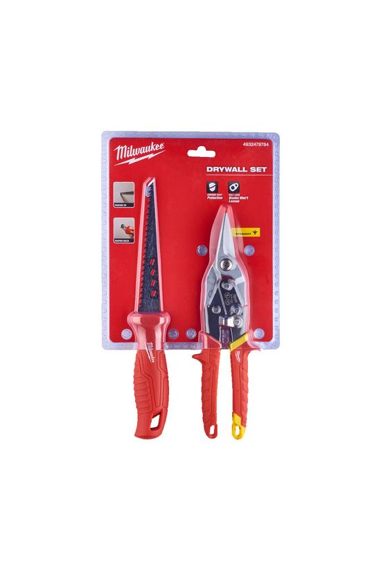Gipszkartonszerelő készlet kézi fűrész +lemezolló 2-darab DrywallPromo Milwaukee - 4932479784