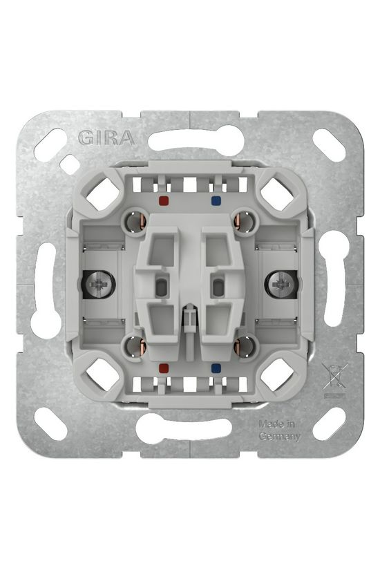 102 2P kapcsoló süllyesztett rugós IP20 ellenőrzés és tájékozódás billentyű/gomb GIRA - 310200