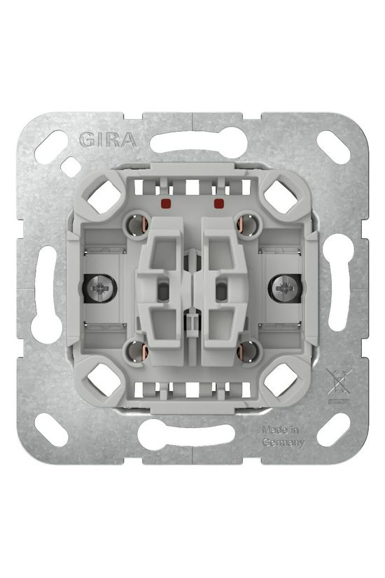 106+6 kettős váltókapcsoló süllyesztett rugós IP20 billentyű/gomb GIRA - 310800