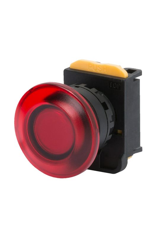 Gomba nyomófej d22 40mm-fej piros reteszelt 74PS GEWISS - GW74364