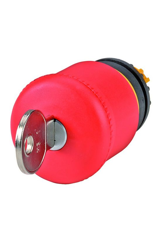 Gomba nyomófej d22 vészleállító 38mm piros reteszelt kulcs-nyugtázás M22-PVS EATON - 216879