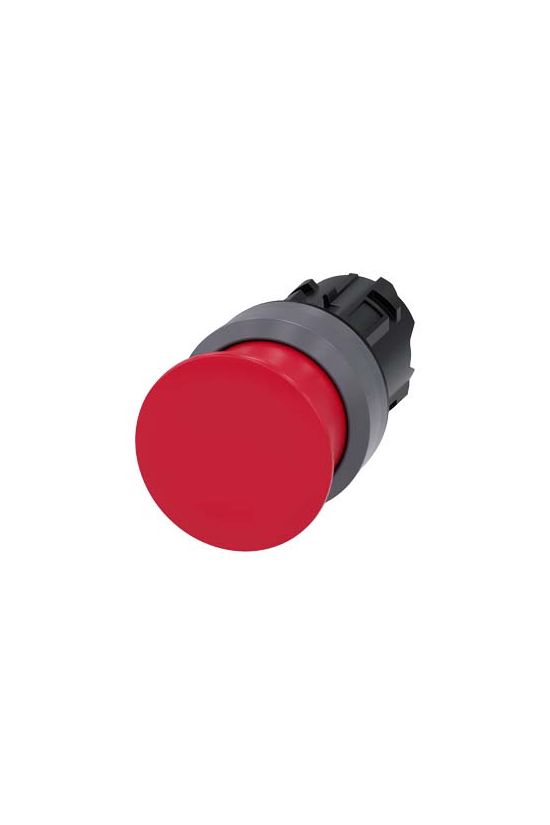 Gomba nyomófej műanyag d22 30mm-fej piros visszaugró SIRIUS ACT SIEMENS - 3SU1030-1AD20-0AA0