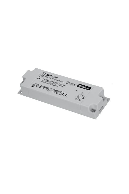 Halogén elektronikus trafó 220-240V/ 11,5V 35-105W műanyag SET105-K KANLUX - 01426