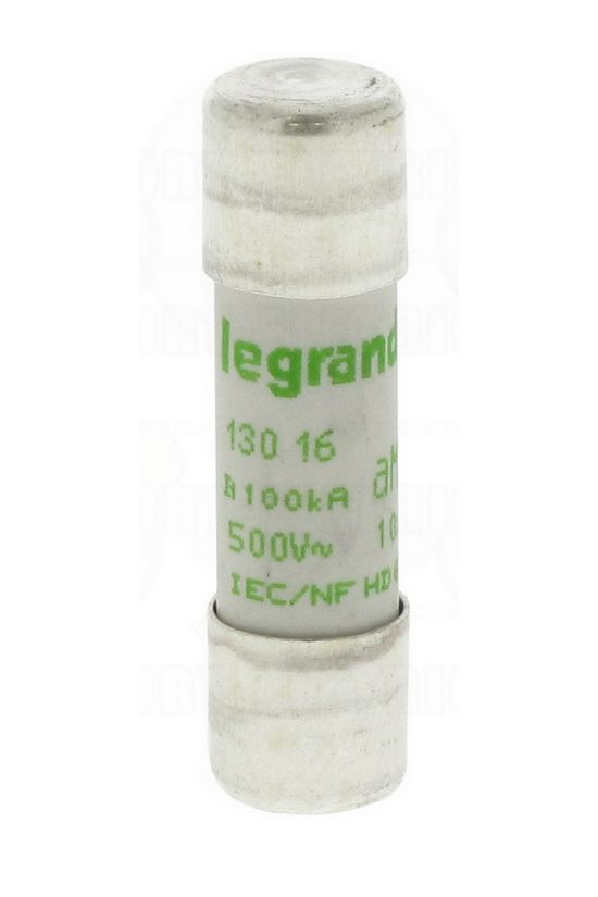 Hengeres biztosítóbetét gG 10x38mm 16A AC500/600V Lexic LEGRAND - 013016