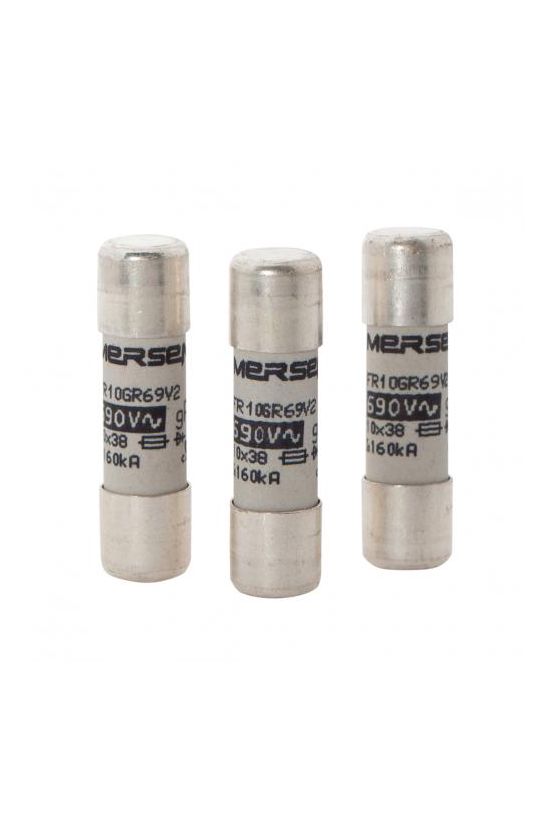 Hengeres biztosítóbetét gG 10x38mm 25A AC500/600V FR10GG50V25 MERSEN - E213099J (780025)