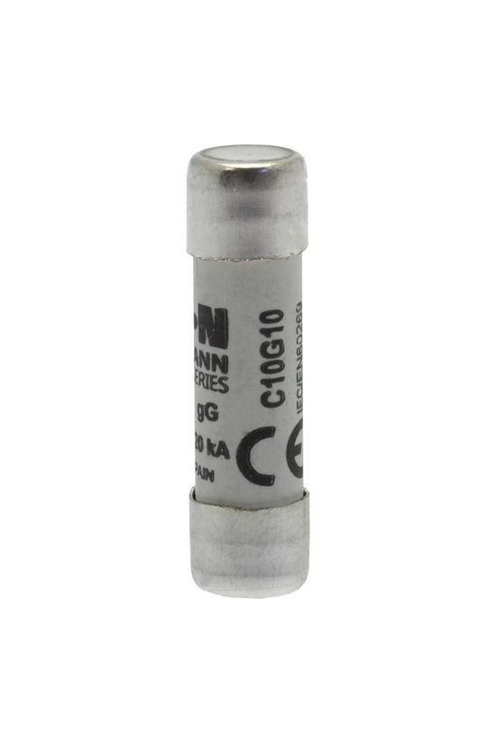 Hengeres biztosítóbetét gG gL/gG 10x38mm 10A 500V AC Bussmann EATON - C10G10