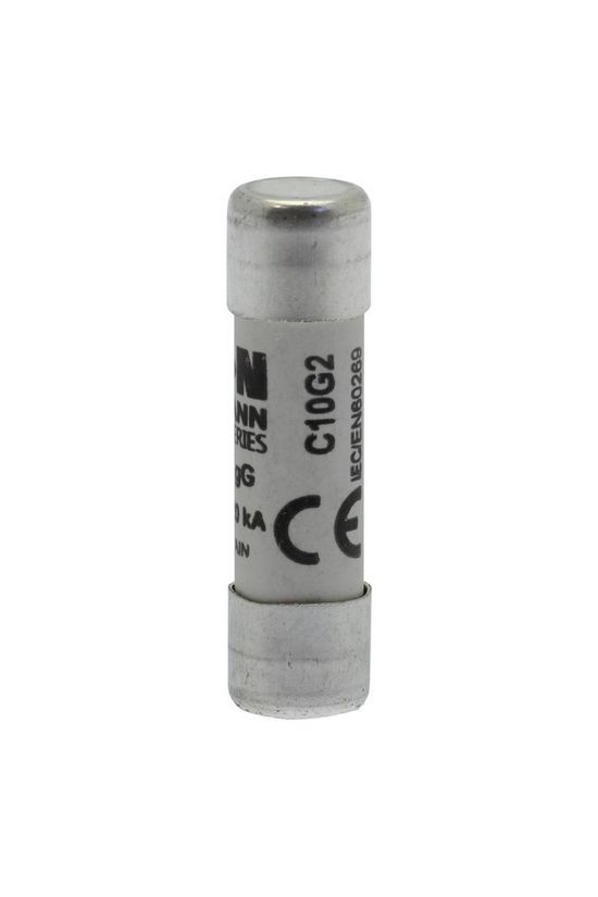 Hengeres biztosítóbetét gG gL/gG 10x38mm 2A 500V AC Bussmann EATON - C10G2