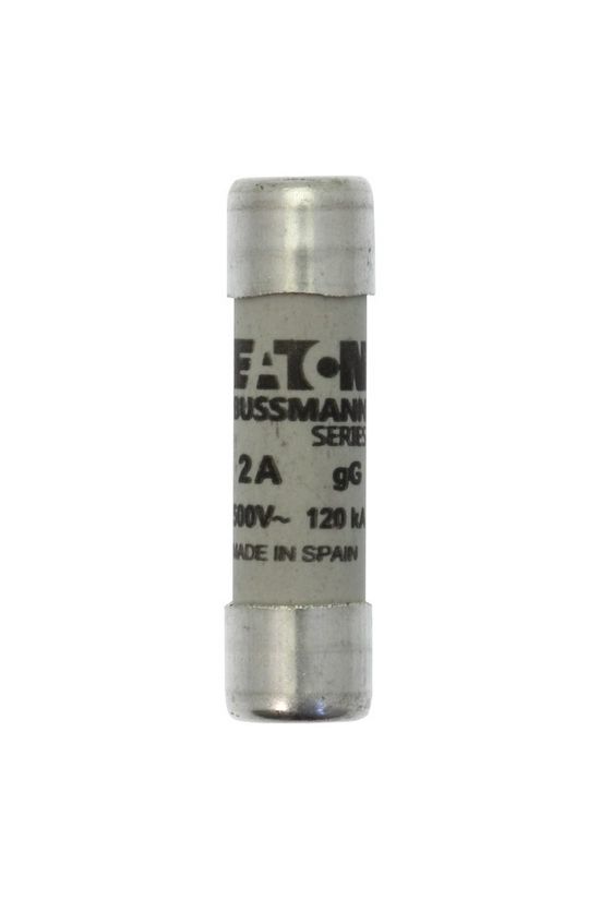 Hengeres biztosítóbetét gG gL/gG 10x38mm 2A 500V AC Bussmann EATON - C10G2