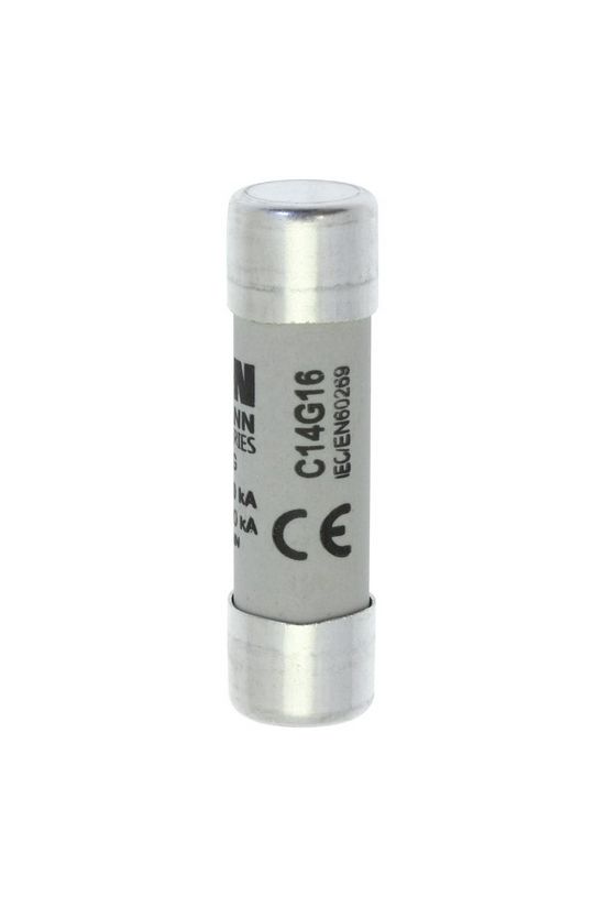 Hengeres biztosítóbetét gG gL/gG 14x51mm 16A 690V AC Bussmann EATON - C14G16