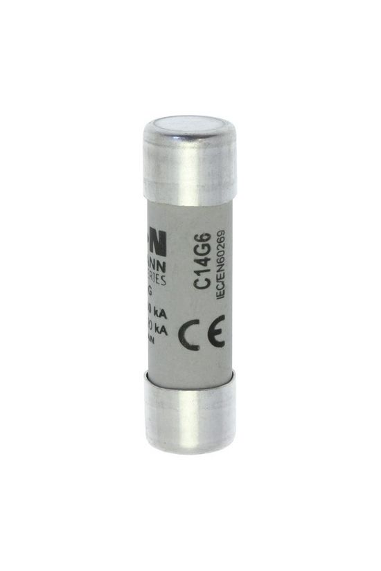 Hengeres biztosítóbetét gG gL/gG 14x51mm 6A 690V AC Bussmann EATON - C14G6