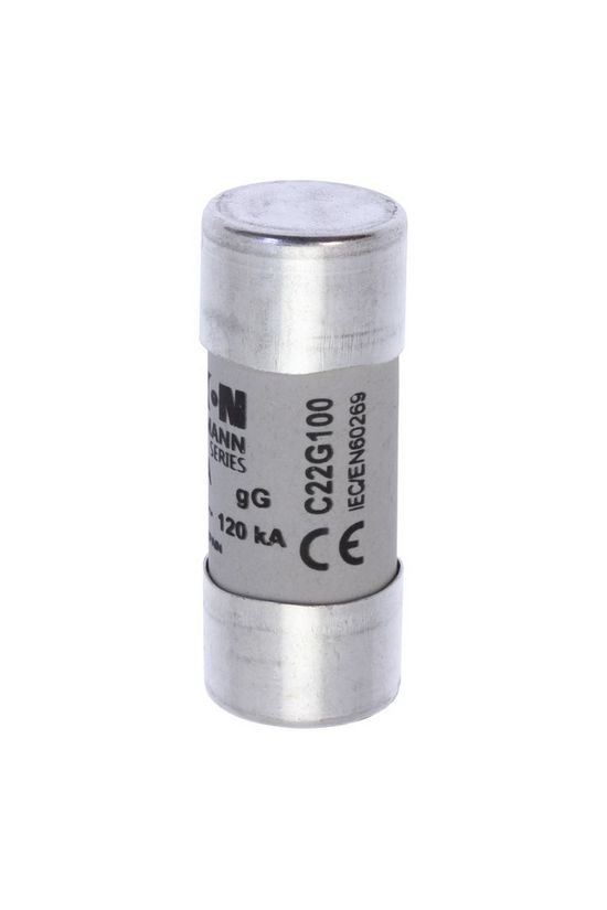 Hengeres biztosítóbetét gG gL/gG 22x58mm 100A 500V AC Bussmann EATON - C22G100