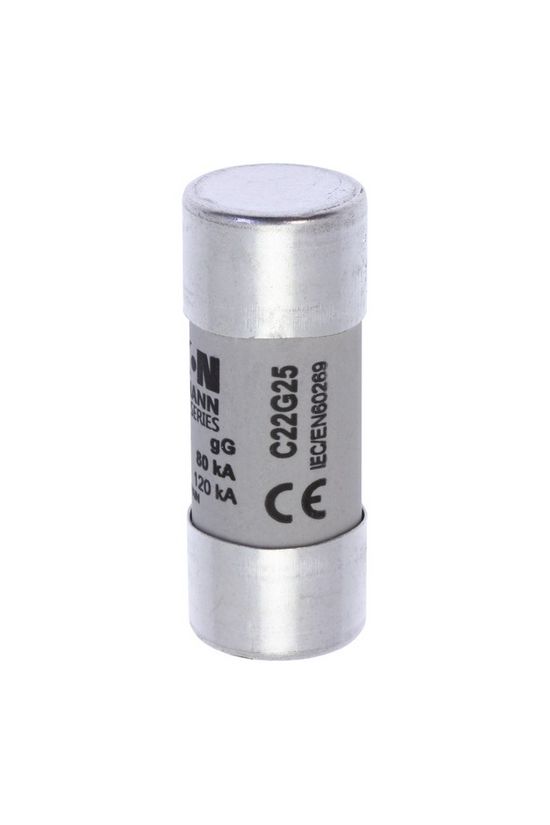 Hengeres biztosítóbetét gG gL/gG 22x58mm 25A 690V AC Bussmann EATON - C22G25