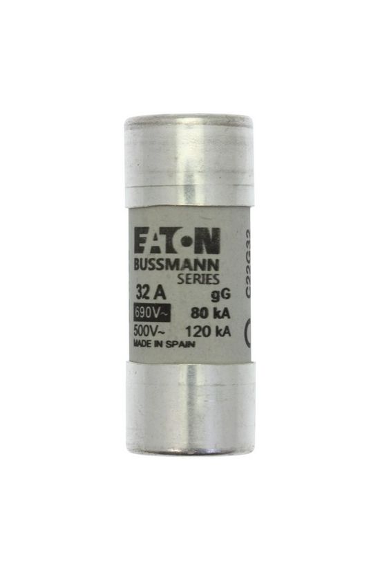 Hengeres biztosítóbetét gG gL/gG 22x58mm 32A 690V AC Bussmann EATON - C22G32