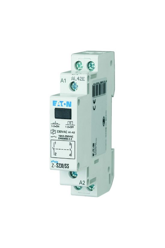 Impulzuskapcsoló sorolható 16A 230V/ AC-műk. 2-z 1M Z-S230/SS EATON - 265271