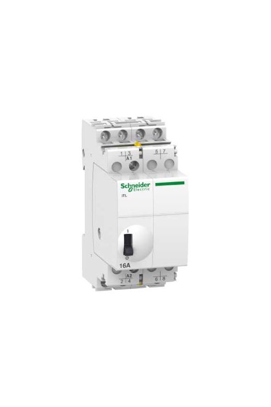 Impulzusrelé sorolható 16A 230-240V/ AC-műk. 4800W/izzó 3900VA/fcső 4-z 2M Acti9 iTL Schneider - A9C30814