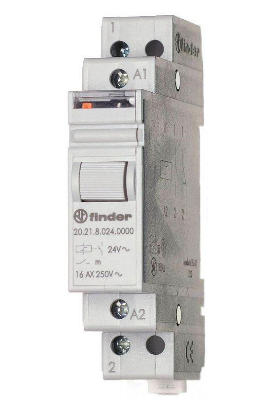 Impulzusrelé sorolható 16A 230V/ AC-műk. 2000W/izzó 1000VA/fcső 1-z 1M 20.21.8.230.4000 FINDER - 202182304000