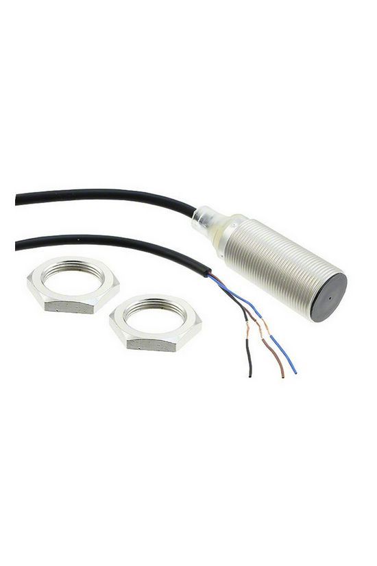 Induktív közelítésérzékelő síkbaálló 8mm-hatótáv menetes henger fém E2B-M18KS08-WP-B1 5M OMRON - 674410