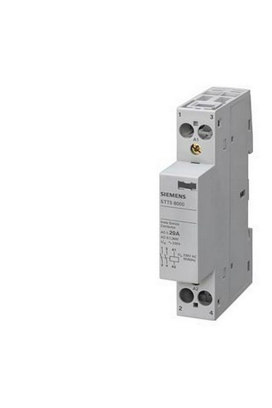 Installációs kontaktor sorolható 20A 250V AC 2-z 230V AC-műk 1mod 5TT SIEMENS - 5TT5800-0