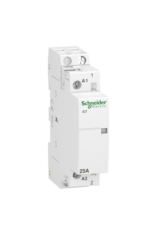 Installációs kontaktor sorolható 25A 250V AC 1-z 230-240V AC-műk 1mod Acti9 iCT Schneider - A9C20731
