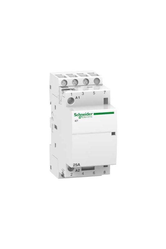 Installációs kontaktor sorolható 25A 400V AC 3-z 220-240V AC-műk 2mod Acti9 iCT Schneider - A9C20833