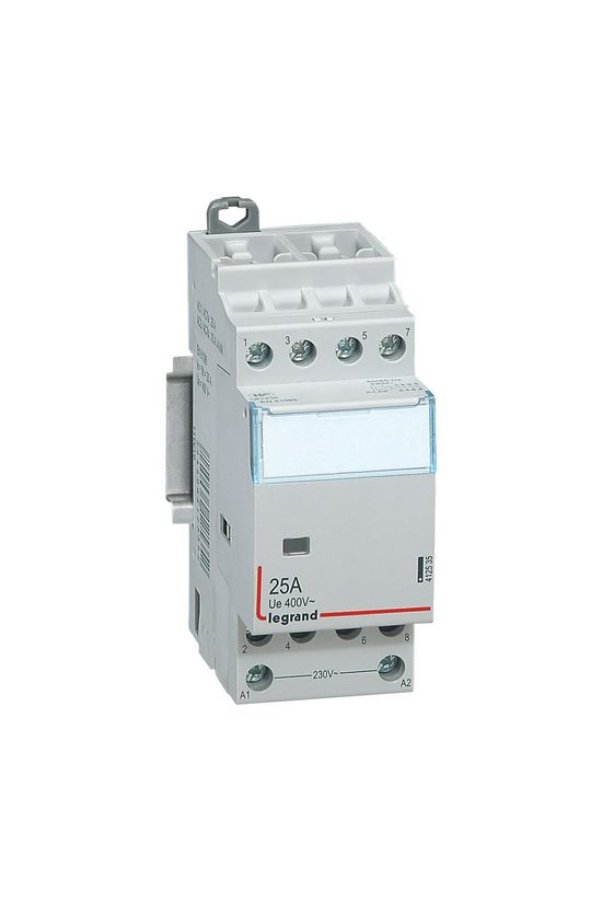 Installációs kontaktor sorolható 25A 400V AC 4-z 195-253V AC-műk 2mod CX3 LEGRAND - 412535