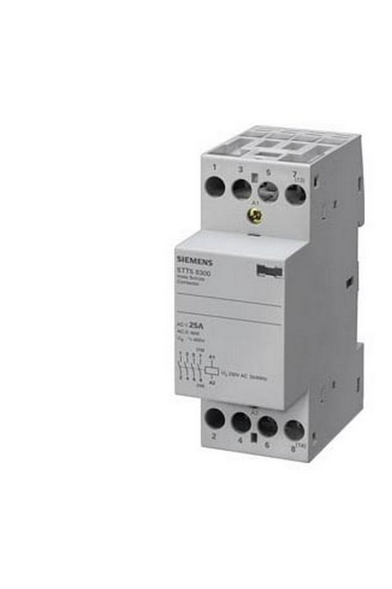 Installációs kontaktor sorolható 25A 440V AC 4-z 230V AC-műk 2mod 5TT SIEMENS - 5TT5830-0