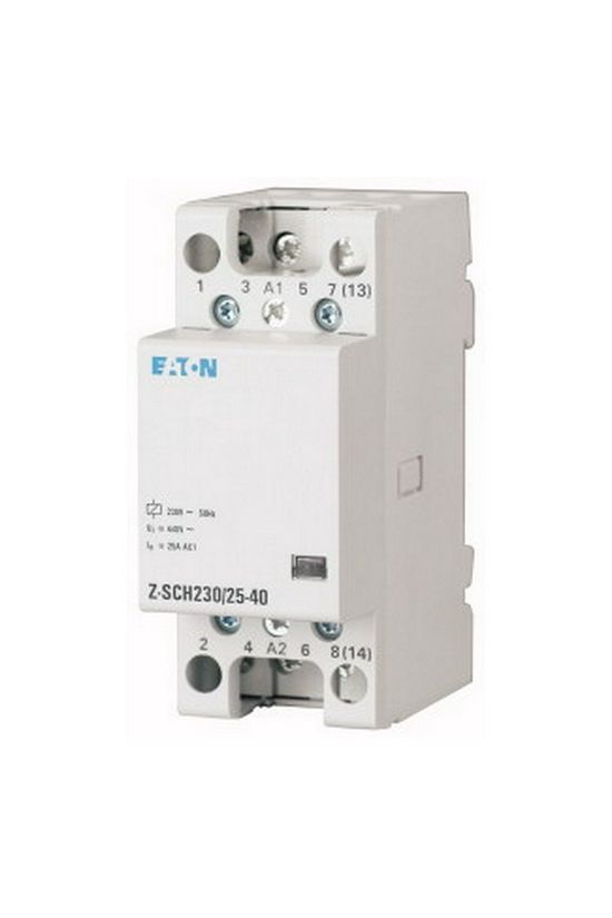 Installációs kontaktor sorolható 25A 440V AC 4-z 24V AC-műk 2mod Z-SCH24/25-40 EATON - 248851