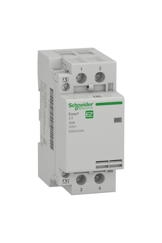 Installációs kontaktor sorolható 40A/ 230V AC 2z 220-230V AC-műk 2M Easy9 Pro Schneider - EZ9C32240