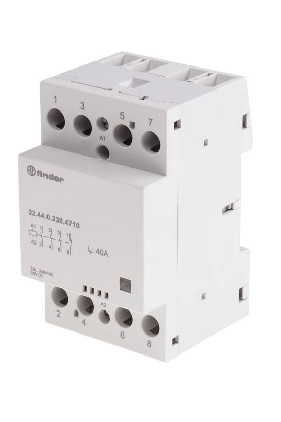 Installációs kontaktor sorolható 40A 440V AC 3z+1ny 230V AC/DC-műk 3mod 22.44.0.230.4710 FINDER - 224402304710