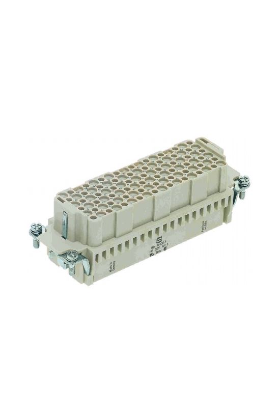 Ipari csatlakozó betét anya 108P 10A 250V krimpelt hüvely Han 108 DD-BU-C HARTING - 09161083101
