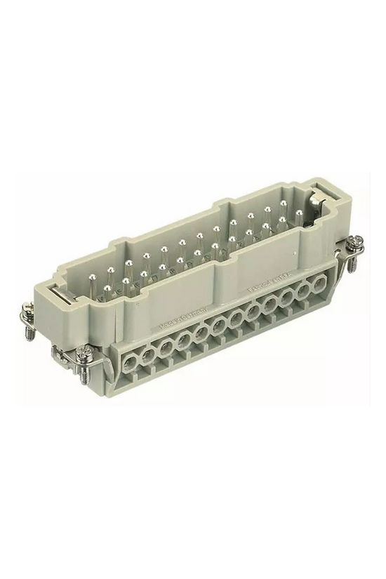 Ipari csatlakozó betét apa 24P 16A 500V csavaros csapos termoplaszt-betét Han 24E-sti-s HARTING - 09330242601