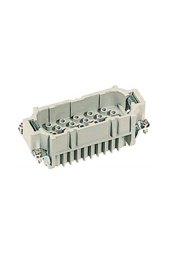 Ipari csatlakozó betét apa 40P 10A 250V krimpelt csapos termoplaszt-betét Han D 40 HARTING - 09210403001