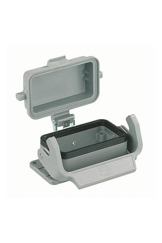 Ipari csatlakozó ház kivágásra ráépíthető négyszögletes alumínium IP65 Han 24 B-agg-LB-K HARTING - 09300240304