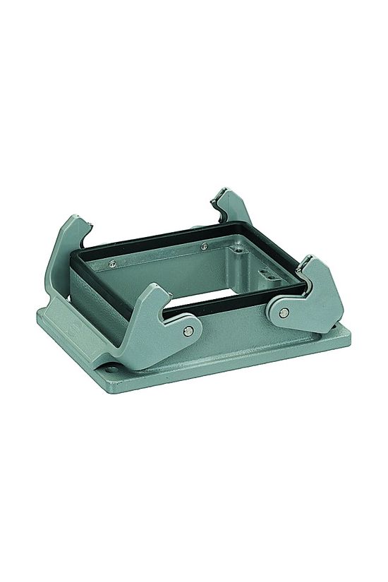 Ipari csatlakozó ház kivágásra ráépíthető négyszögletes alumínium IP65 Han 32 B-agg-QB HARTING - 09300320301