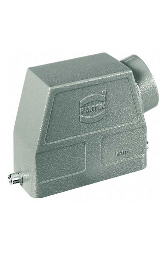 Ipari csatlakozó ház lengő dugó négyszögletes alumínium IP65 Han 10B-gg-16 HARTING - 09300101421