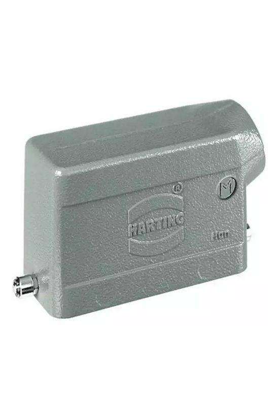 Ipari csatlakozó ház lengő dugó négyszögletes alumínium IP65 Han 10B-gs-R-M20 HARTING - 19300101540