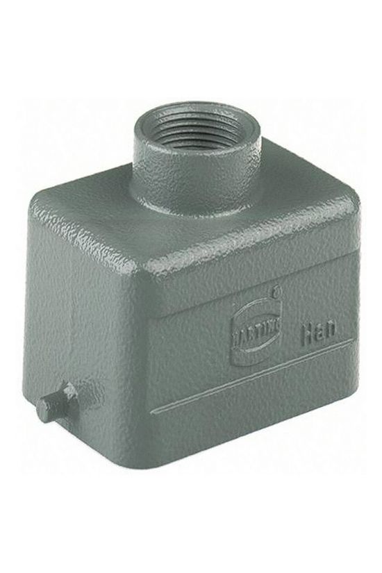 Ipari csatlakozó ház lengő dugó négyszögletes alumínium IP65 Han 6B-gg-13,5 HARTING - 09300061440