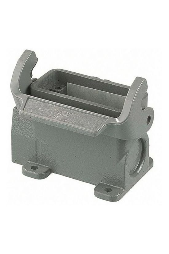 Ipari csatlakozó ház zárt ajlzat négyszögletes alumínium IP65 Han 10A-asg1-LB-M25 HARTING - 19200100251