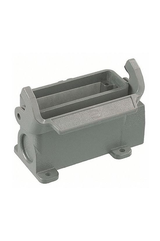 Ipari csatlakozó ház zárt ajlzat négyszögletes alumínium IP65 Han 16A-asg1-LB-16 HARTING - 09200160251