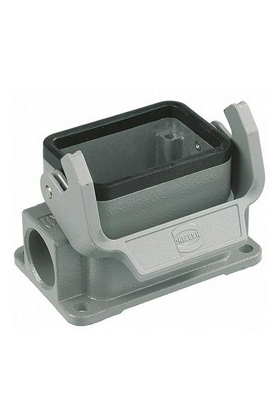 Ipari csatlakozó ház zárt ajlzat négyszögletes alumínium IP65 Han 6B-asg1-LB-16 HARTING - 09300061251