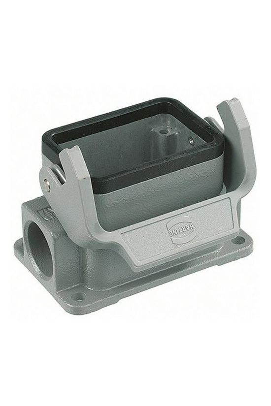 Ipari csatlakozó ház zárt ajlzat négyszögletes alumínium IP65 Han 6B-asg2-LB-16 HARTING - 09300061291