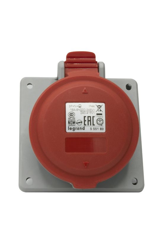 Ipari dugalj beépíthető 3P+N+E 16A 400V(50+60Hz) piros P17 Tempra PRO Dafbe-164k06 LEGRAND - 555189