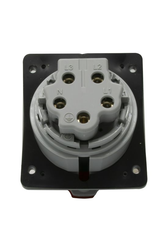 Ipari dugalj beépíthető 3P+N+E 32A 400V(50+60Hz) piros IP44 P17 Tempra PRO Dafbe-324k06 m LEGRAND - 555289