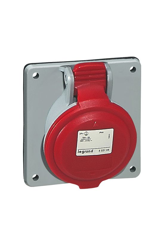 Ipari dugalj beépíthető 3P+N+E 32A 400V(50+60Hz) piros IP44 P17 Tempra PRO Dafbe-324k06 m LEGRAND - 555289