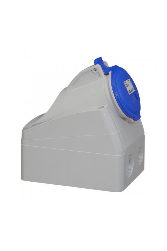 Ipari dugalj falra szerelhető 2P+E 32A 230V(50+60Hz) kék IP44 P17 Tempra PRO Dafr-322k06m LEGRAND - 555254