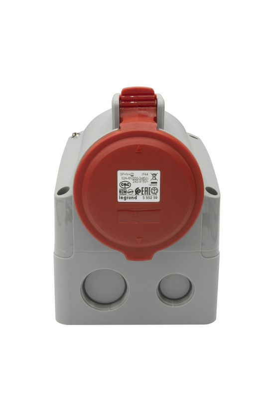 Ipari dugalj falra szerelhető 3P+N+E 32A 400V(50+60Hz) piros P17 Tempra PRO Dafr-324k06m LEGRAND - 555259