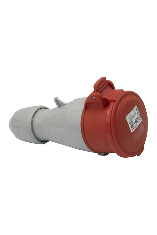 Ipari dugalj lengő 3P+N+E 16A 380-415V(50+60Hz) piros egyenes IP44 műanyag P17 Tempra LEGRAND - 555109